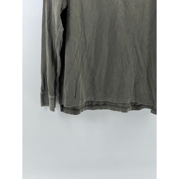 RICHER POORER Women's Gray Relaxed Long Sleeve Pullover Polo Top SZ M - Picture 5 of 11